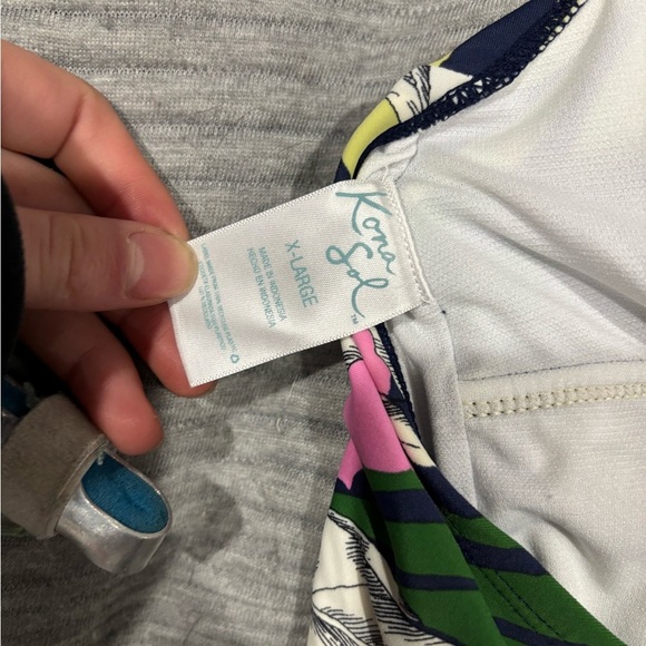 Floral Halter One-Piece Swimsuit - Picture 12 of 12